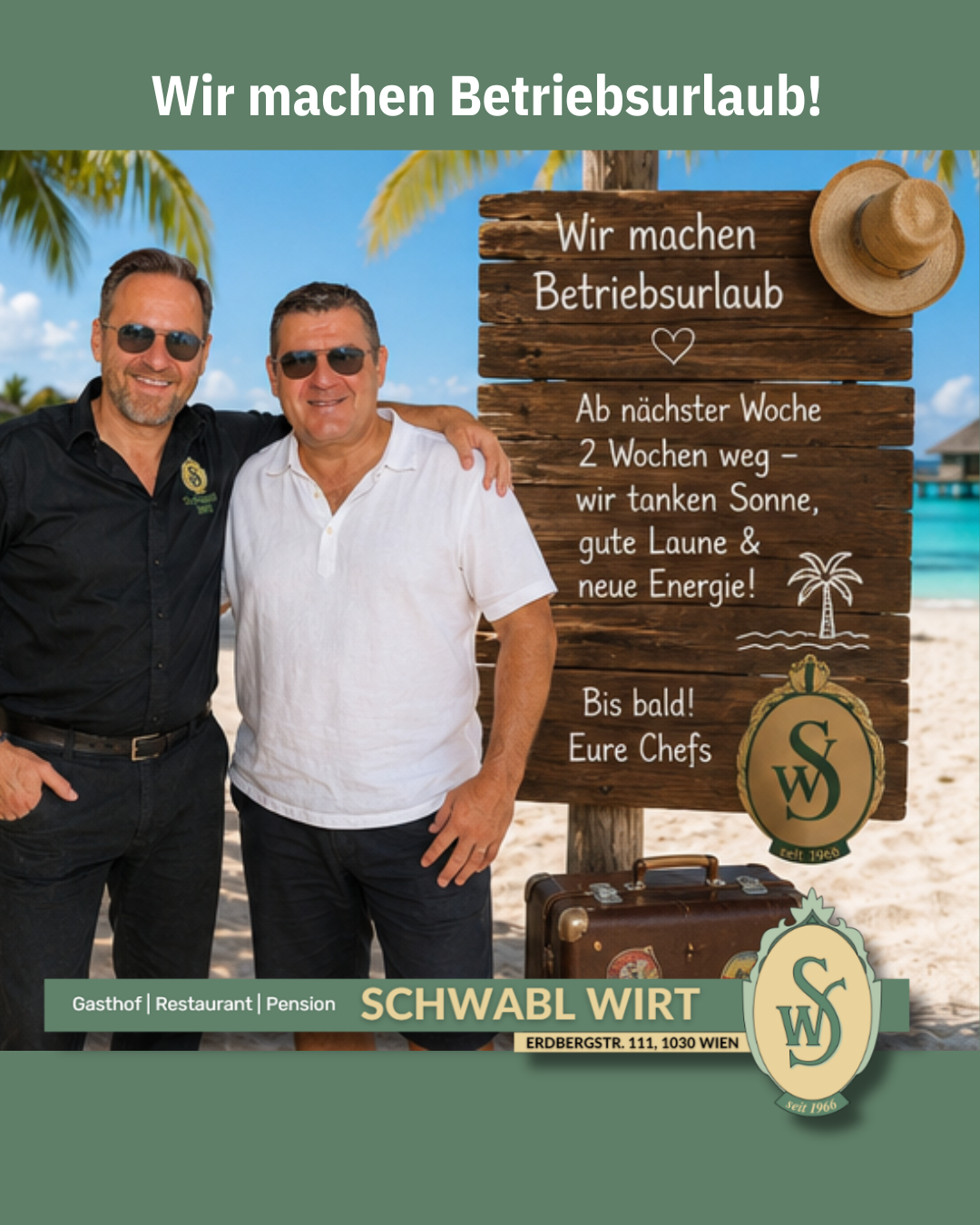 Urlaubssperre von 03.08.-18.08.26